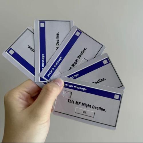 Custom Credit Card Cover Skin Sticker