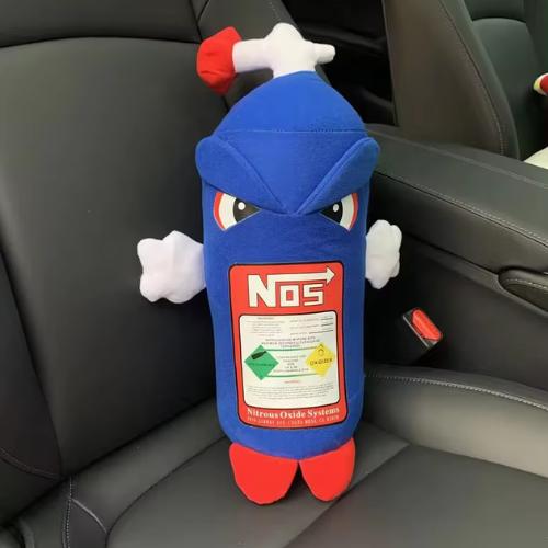 NOS Bottle Plush Pillow (Angry Face)